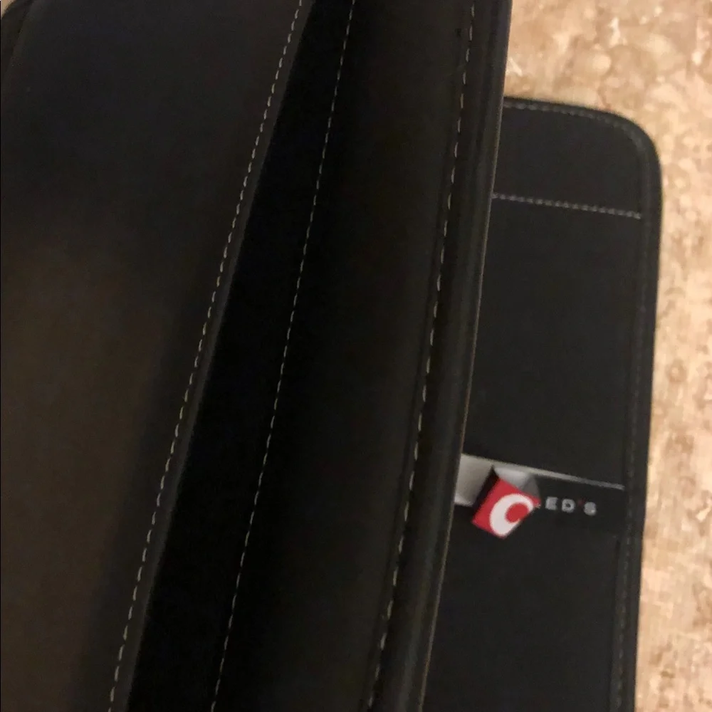 Leeds leather Black Tablet portfolio Case